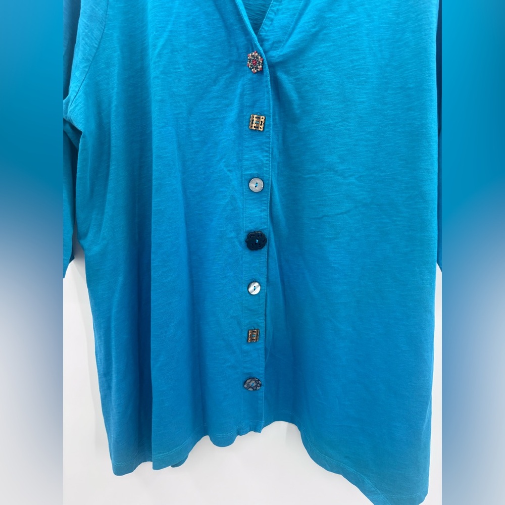 Soft Surroundings “Danielle” Button-Down Tunic In… - image 5